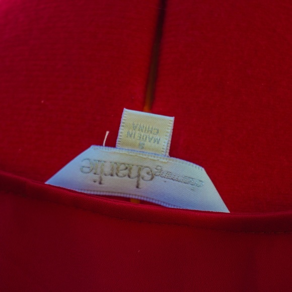 Charming Charlie red lace top - Picture 4 of 5